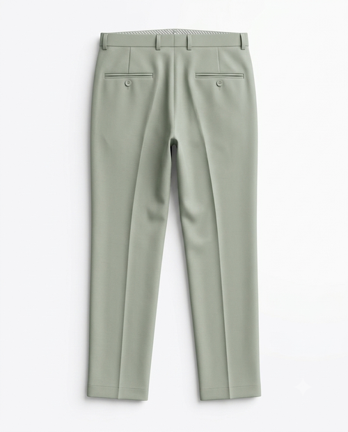 Urban Sage Green Casual & Semi-Formal Trousers