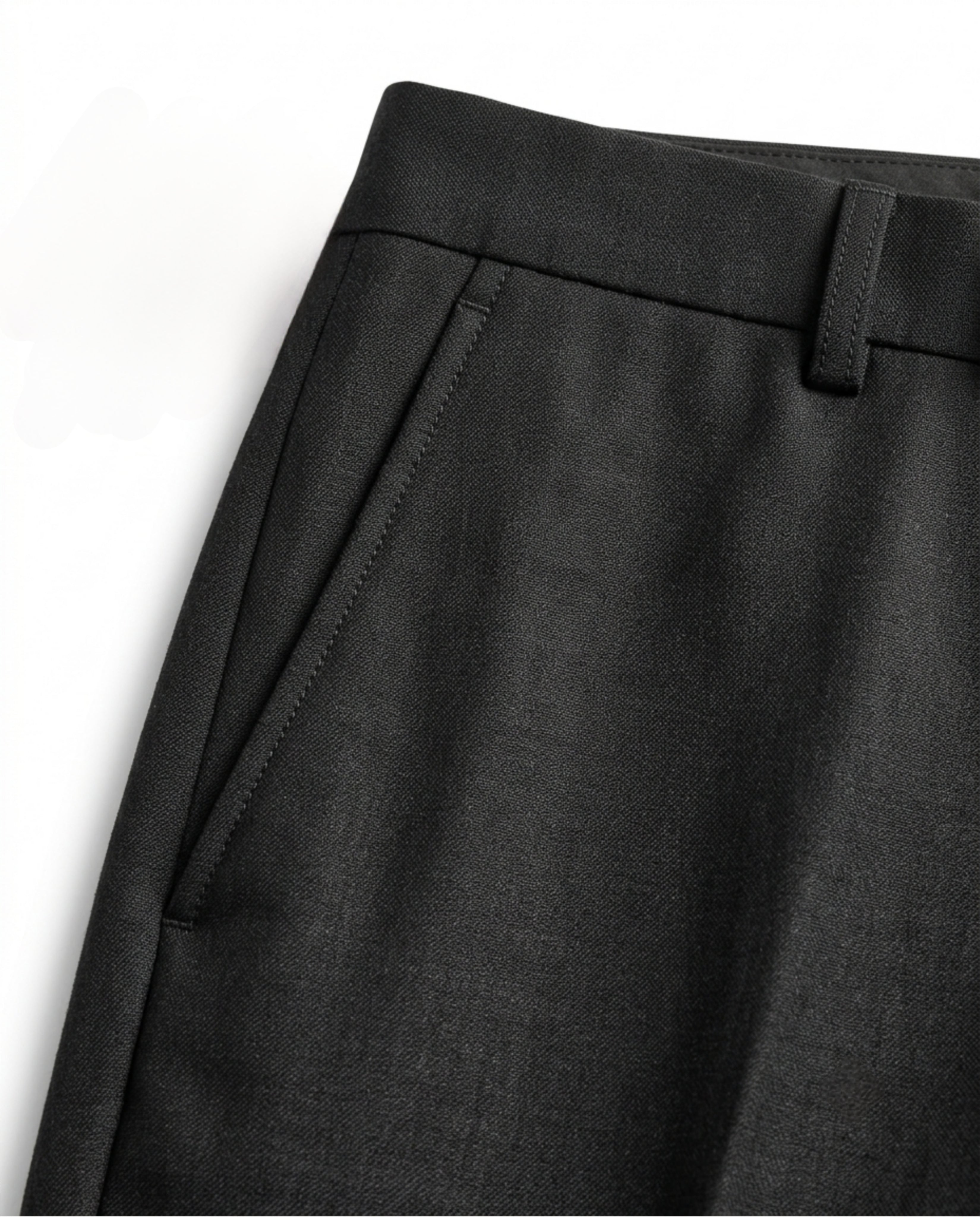 Black Formal Trousers - Premium Cotton Blend