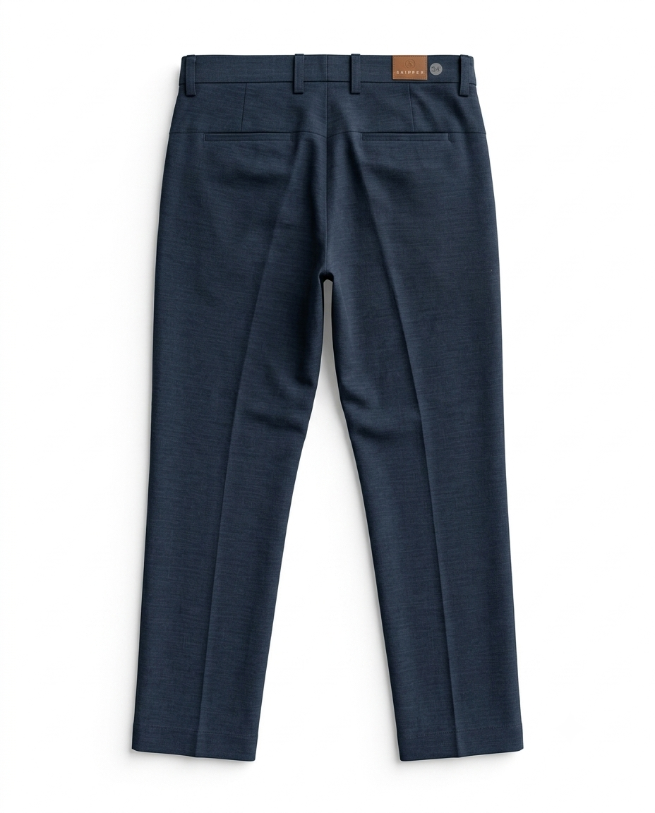 Textured Cotton-Linen Trousers