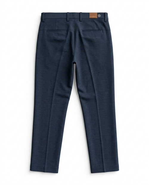 Textured Cotton-Linen Trousers