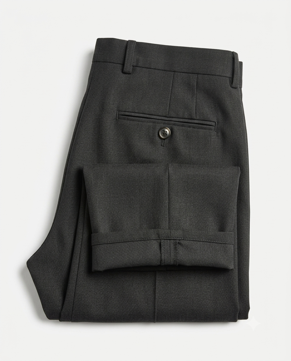 Black Formal Trousers - Premium Cotton Blend