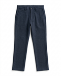 Textured Cotton-Linen Trousers