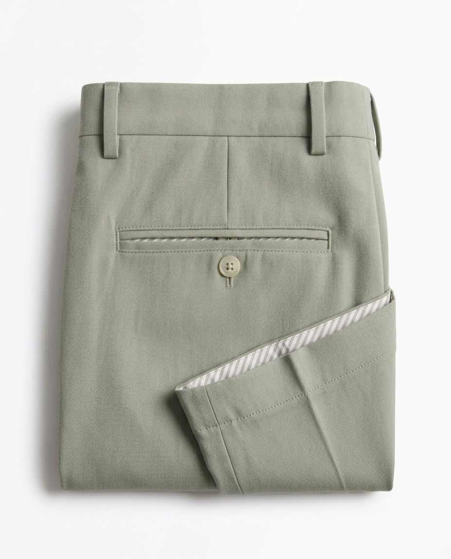 Urban Sage Green Casual & Semi-Formal Trousers