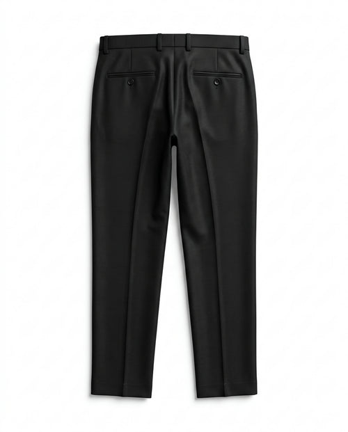 Black Formal Trousers - Premium Cotton Blend